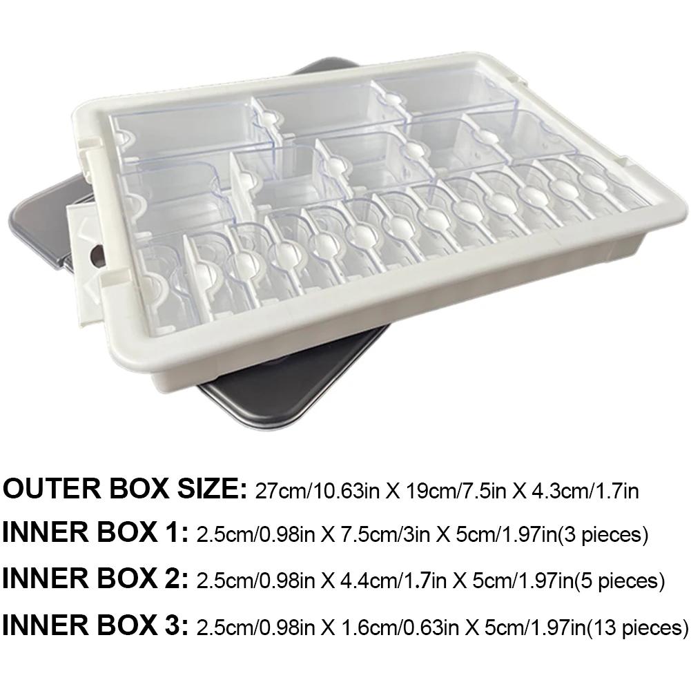 9/15/21/24/26/39 Grids Plastic Organizer Box Diamond Painting Accessories Box Bead Jewelry Storage Box Diy Art Craft Container