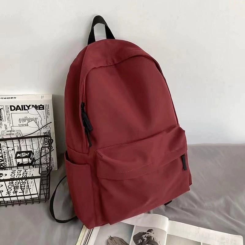 White Black Red Blue Backpack Large Capacity Nylon Backpack Student Backpack