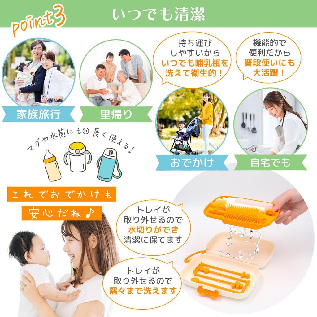 Детская бутылочка MIHIRAKI Детская бутылочка Соска Дорожная бутылочка Сушка для детской бутылочки Детская бутылочка Сушка для детской бутылочки Homecoming Очиститель, Щетка, Щетка, Очиститель,