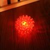 Bouncing Light-Up Ball Spiky Rubber Sensory Toy with Flashing Colors Cat Dog Chewing Toy Teeth Cleaning Thorn Balls