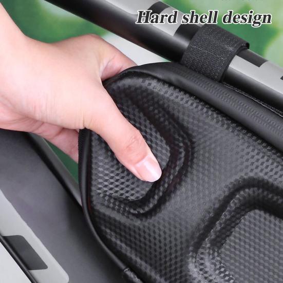 Bicycle Top Tube Triangle Bag EVA Hard Shell Waterproof Lightweight MTB Road Mountain Bicycle Front Frame Storage Pouch Cycling Bike Accessories