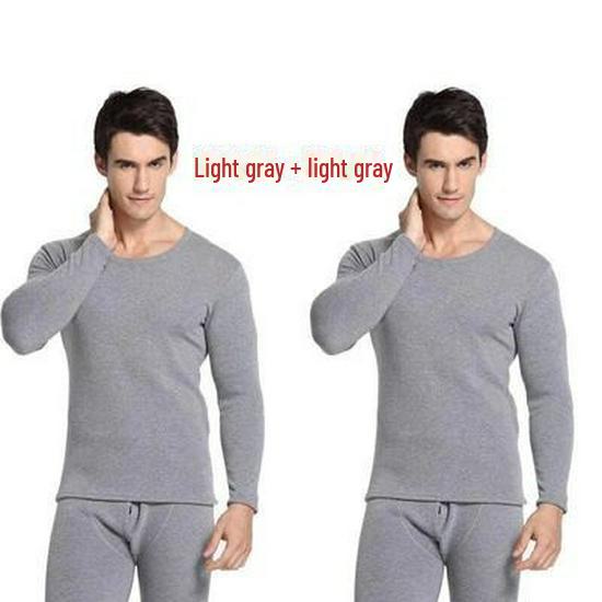 Men's Thermal Underwear Set: Buy One Get One Free. Autumn/Winter Cold-Proof, Includes 2 Sets with Velvet Lining.