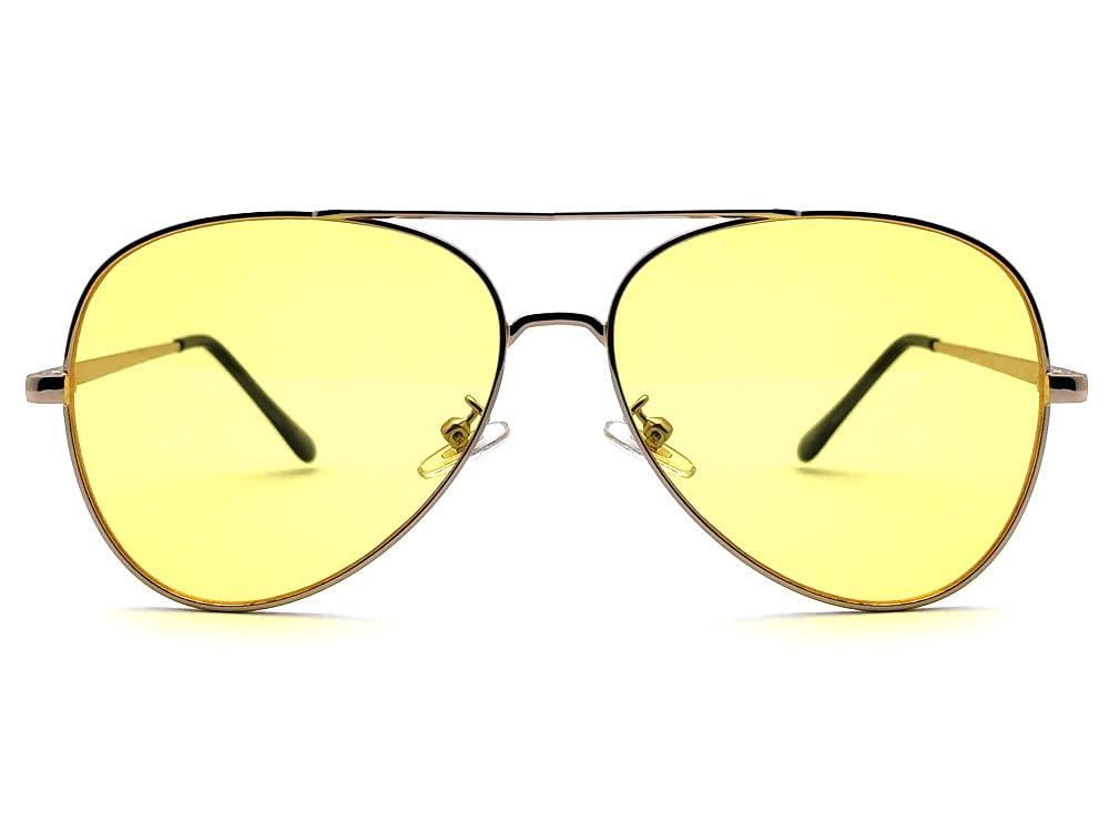 Солнцезащитные очки-капли BRIDGE ЗОЛОТОЙ x СВЕТЛО-ЖЕЛТЫЙ [SPEED ADDICT]