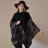 Autumn and Winter Simple Niche New Shawl with Women's Thickened Shawl Summer High-end Cape Dark Double-sided Warm Scarf