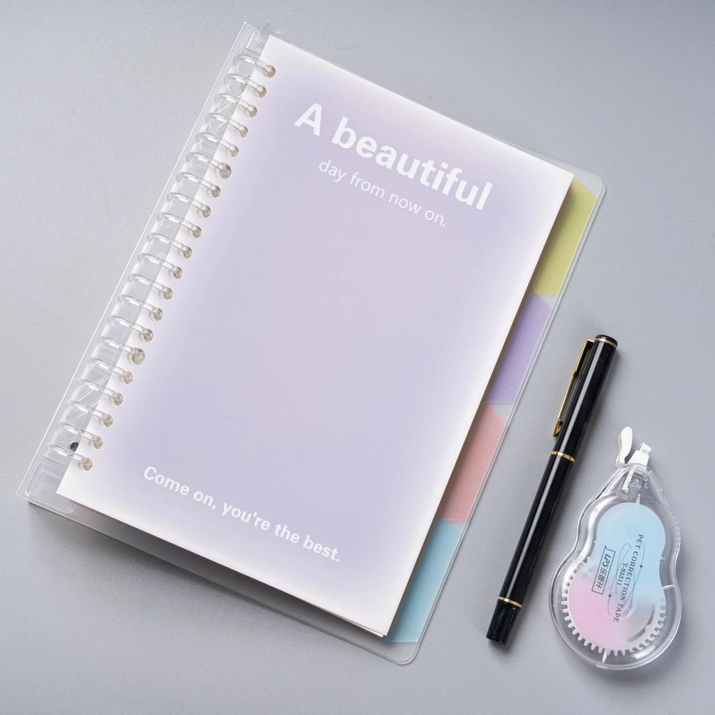 Блокнот Ins с отрывными листами, с градиентной цветной разлиновкой, простые блокноты для записей, канцелярские принадлежности для школьников и студентов