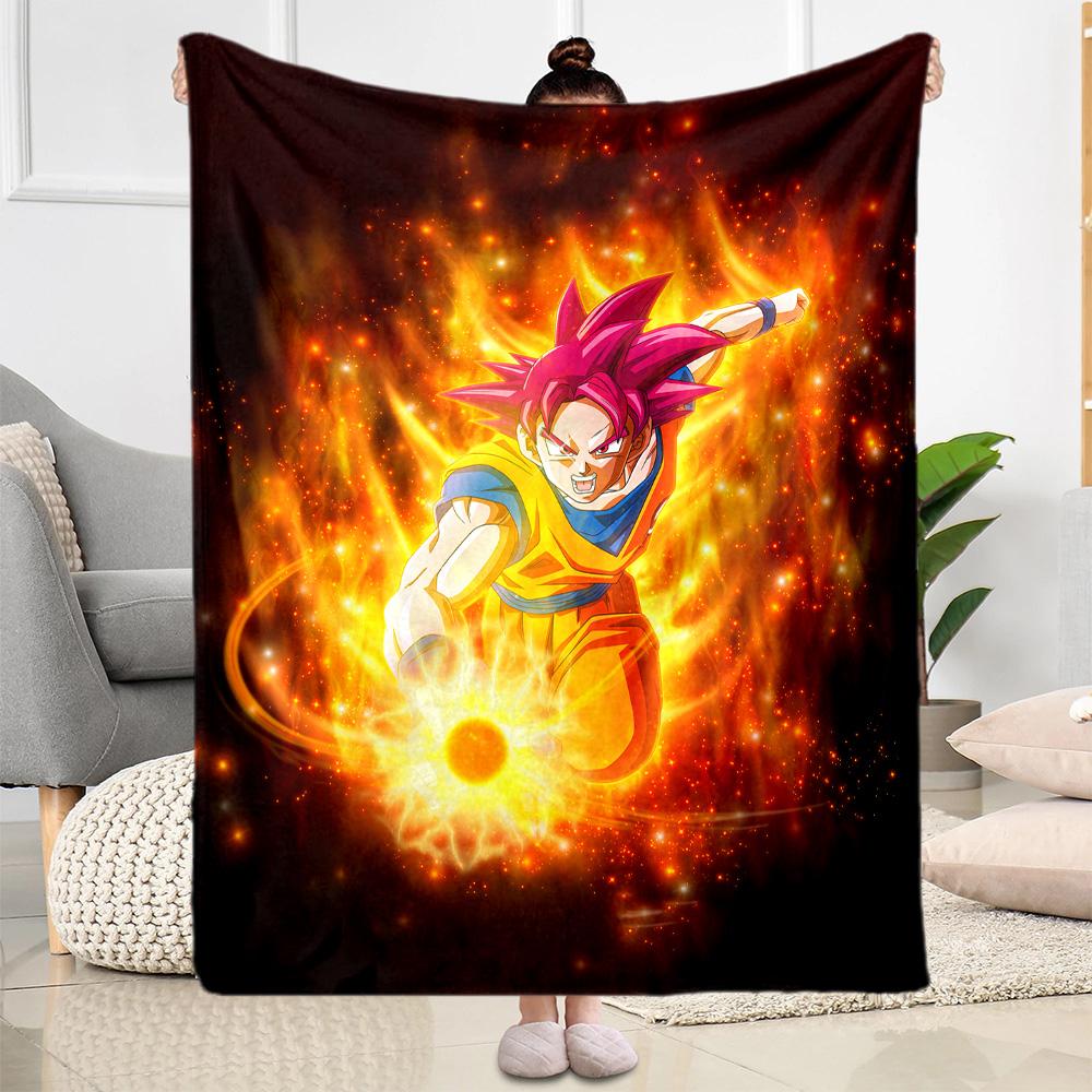 Dragon Ball Super Saiyan Blankets are suitable for living rooms,making them an ideal choice for outdoor travel and gifts.