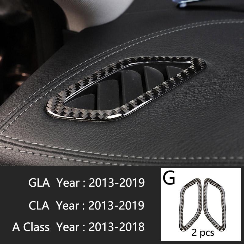 Автомобильный Стайлинг Карбоновая внутренняя панель кнопок Декоративная крышка Отделка Наклейка Рамка Для Mercedes Benz A Class W176 GLA X156 CLA