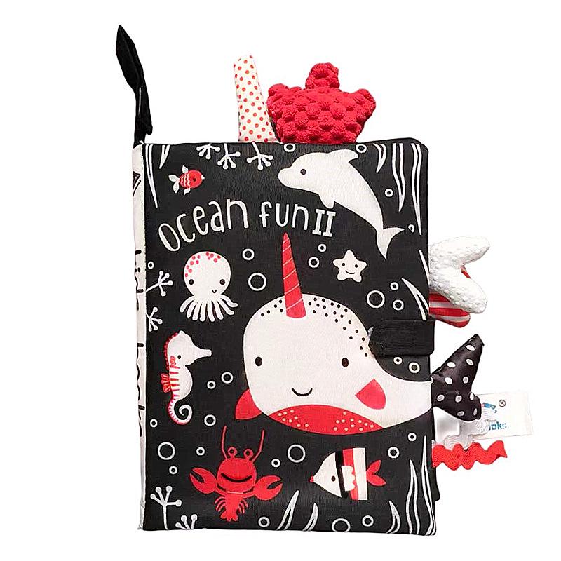 3D Animal Tail Cloth Book for Babies - Tear-Resistant and Quiet