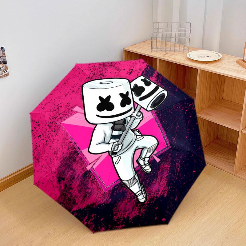 Зонт с узором зефир, Новый стиль, 1 шт., Автоматический складной зонт, Портативный складной дорожный зонт, Уличный зонт, Подарок на день рождения