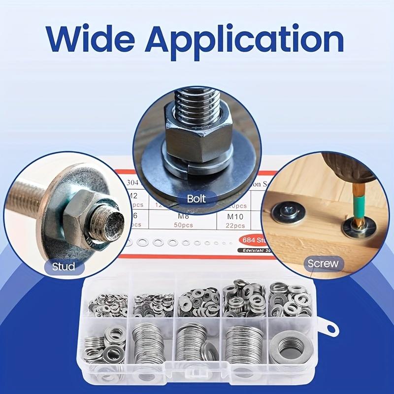 80/180 шт. Набор уплотнительных шайб с противоскользящим покрытием для труб кранов, автомобильный, для герметичного ремонта