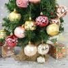 9 шт. Пластиковый подвесной елочный шар, гальванизированное украшение, подвесное украшение для рождественской елки, рождественский венок