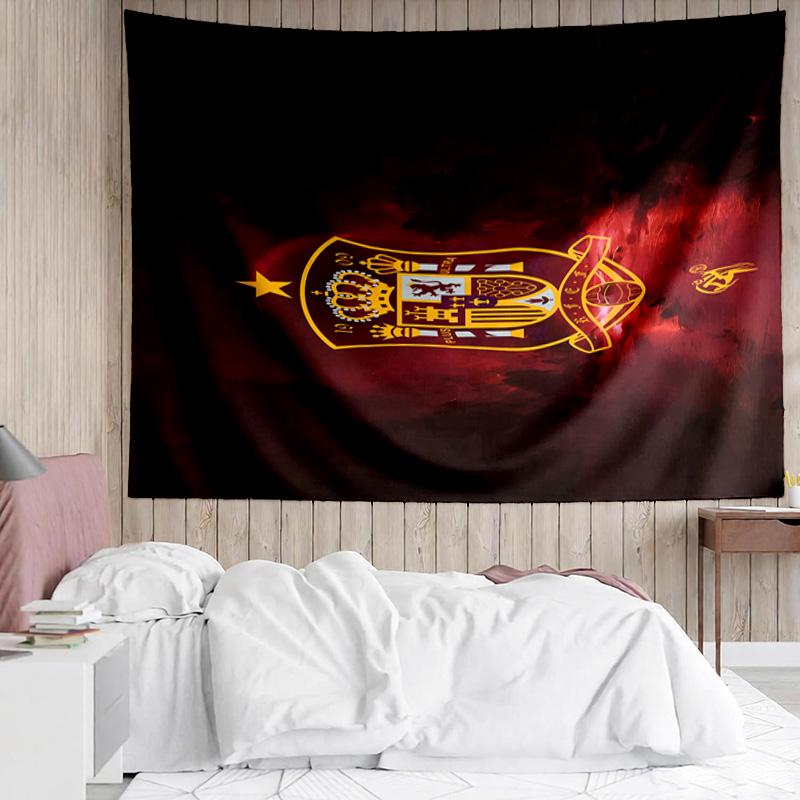 Spain's Royal Emblem Printed Printed Tapestry, for Bedroom,Livingroom, dormitory, Large Wall Decor, Fabric Decor Fan Birthday Gifts