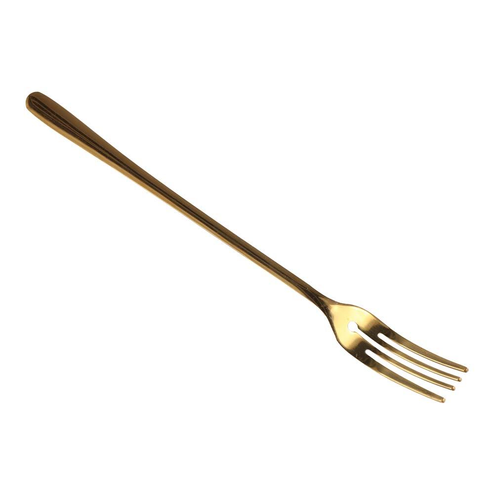 Обеденная вилка с длинной ручкой, четырехзубая, вилки для фруктов, уникальная десертная вилка из нержавеющей стали, для послеполуденного чая