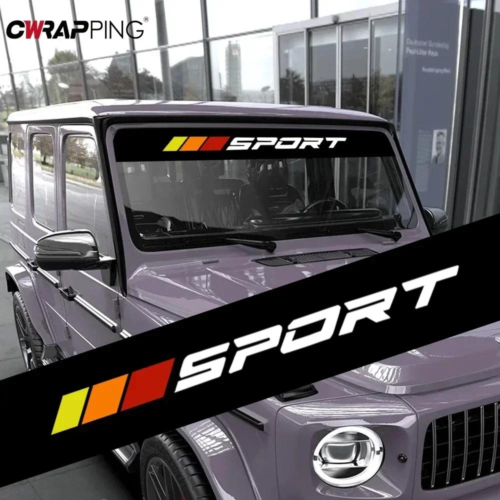 Наклейка на лобовое стекло автомобиля, самоклеящаяся, с защитой от УФ-лучей, устойчивая к царапинам, прочная, декоративные наклейки для автомобиля, персонализированные аксессуары