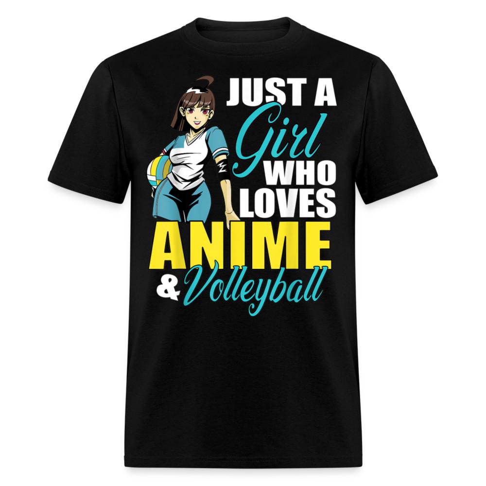 Just a Girl Who Loves Anime and Volley Ball shirt Cute Gift Anime Fans T-Shirt