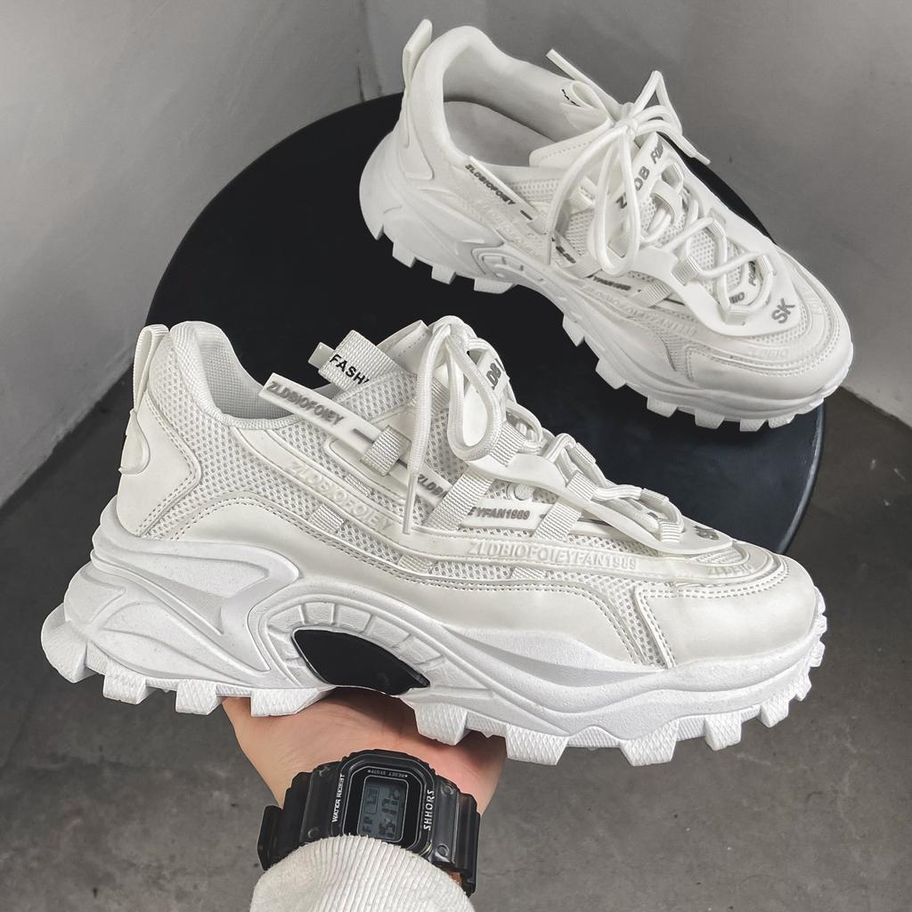 Spring new casual shoes breathable dad shoes heightening shoes large size sports INS style