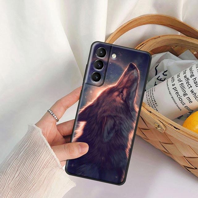 Милый Чехол для Телефона с Животным Лисой Для Samsung Galaxy S24FE S23 5G S20 S21 FE S25 S22 Ultra S24 Plus Чехлы Мягкий ТПУ Силиконовый Чехол Лисы