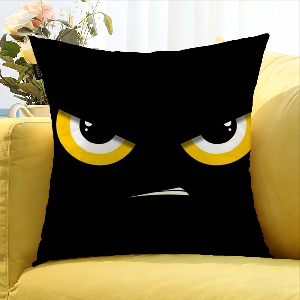 Black And White Eyes World Various Sizes Square Pillow Case For Car Home Bedchamber Decor