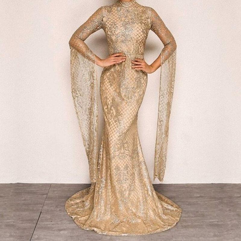 2025 зимнее новое платье женское горячее серебряное тонкое платье длинное платье