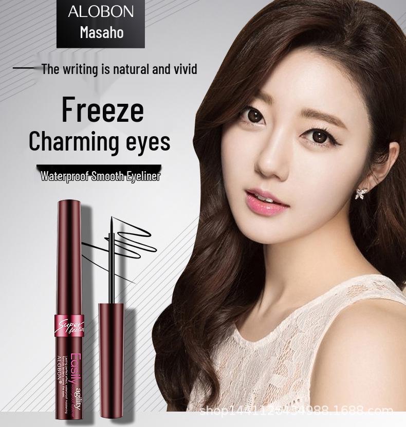 Yaban Шелковистая Водостойкая Подводка для Глаз: Не размазывается, Стойкий, Потостойкий, Быстросохнущий, Ультратонкий мягкий наконечник.