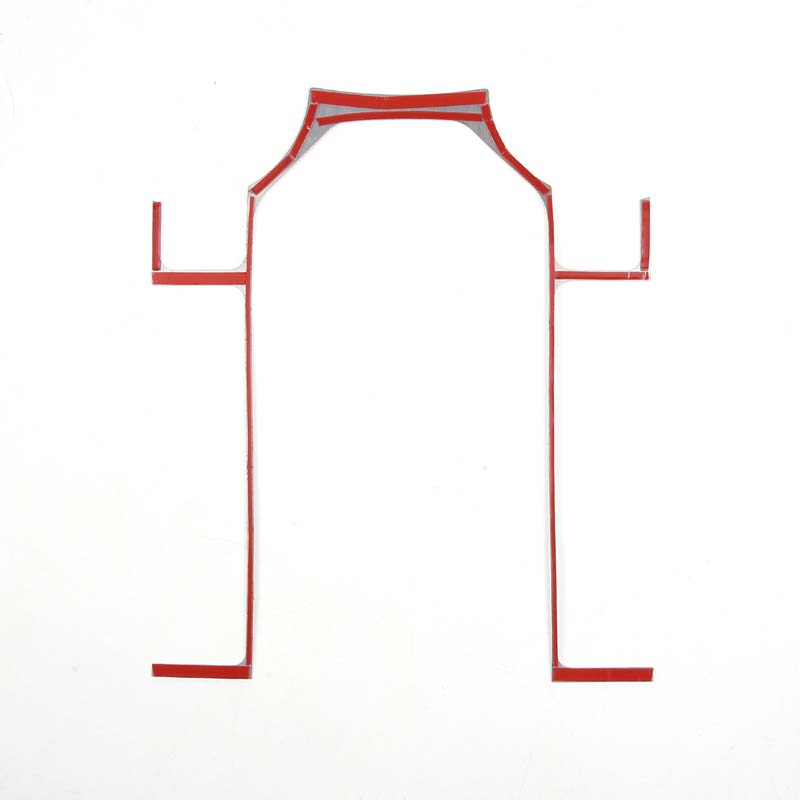 Для Land Rover Discovery 3 LR3 2004-2009 Нержавеющая сталь, серебристый автомобильный разделитель передач, накладка, наклейка, автомобильные аксессуары