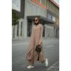 Hijab Lady Suit Brown Model-507