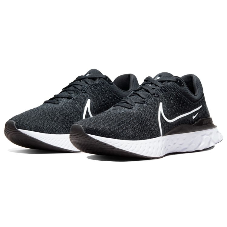 Nike React Infinity Run Flyknit 3 Черно-белые женские кроссовки DD3024-001