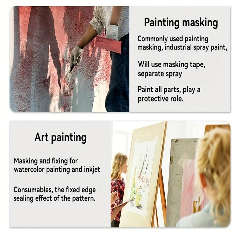 Цветная малярная лента для рисования и рукоделия, из писчей бумаги, не оставляющая следов, с яркими дизайнами на рулоне, идеально подходит для художественной упаковки