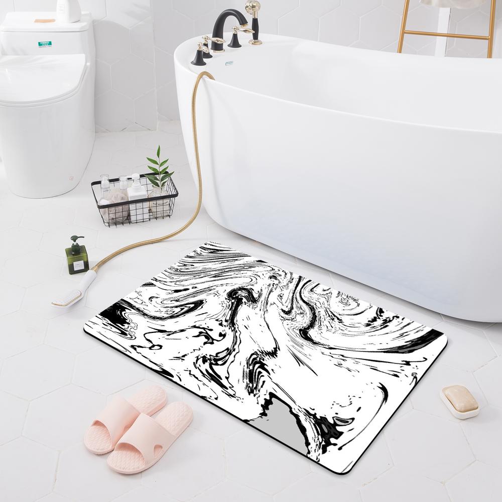 Non-slip Absorbent Mat Entry Door Mat Bathroom Shower Carpet Home Bathroom Bedroom Floor Kitchen Carpet