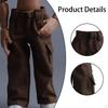 1/12 Action Figure Clothes Doll Costume Pants Mini Fashion Miniature Clothing Dress Up for 6 Inch