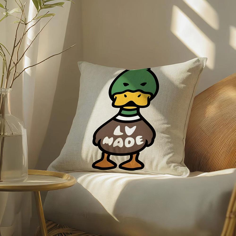 DDashionCuteMMadeNigoCartoonHHumans Pillow Case pillowcase doublesided printed sofa cushion bedroom headboard