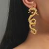 Gold/Silver Ear Stud Metal Earrings Fashion Dragon Earrings  Girl