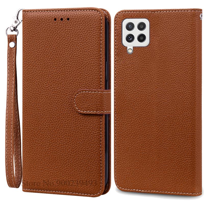 M32 4G Case For Samsung Galaxy M32 Case Leather Wallet Flip Case For Samsung M32 M 32 SM-M325F Case Soft Silicone Cover Fundas