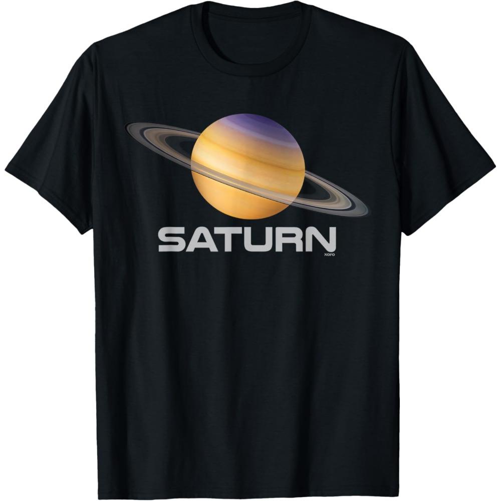 Saturn Solar System Planet Tshirt Unisex Clothing Graphic T Shirts Streetwear Oversized T Shirt Harajuku Tees