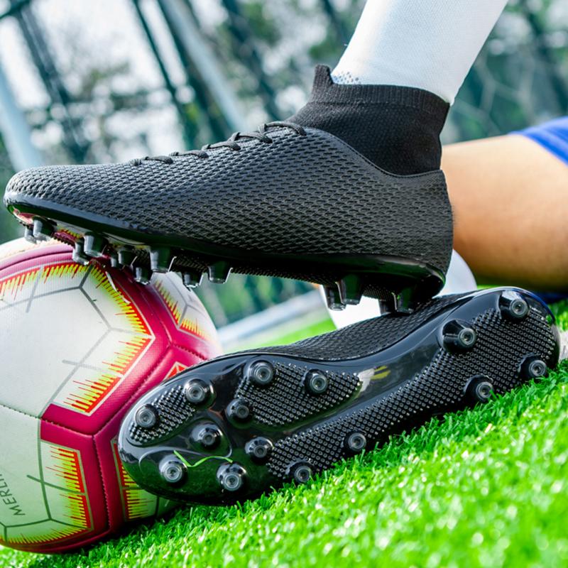 Футбольные бутсы, однотонные эластичные носки с длинными ногтями, тренировочные искусственные луга, спортивные тренировочные футбольные бутсы на открытом воздухе