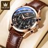 New Watch Multifunctional Sports Chronograph Watch Waterproof Luminous Men's Watch