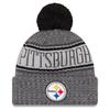 Chapeau - New Era - Nfl Sideline - Pittsburgh Steelers - Graphite - Doublure Polaire - Hiver