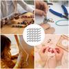 30Pcs Metal Rope Cord Lock Tube Beads Alloy Cylinder Cord Stopper for Drawstring Sweater Hats Plants Basket Lanyard DIY Macrame
