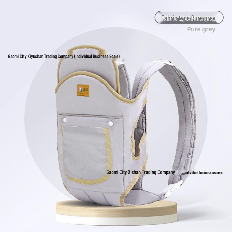 Всесезонный рюкзак-кенгуру для велопрогулок: Двойное горизонтальное и фронтальное/заднее использование, успокаивает ребенка для сна без помощи рук.