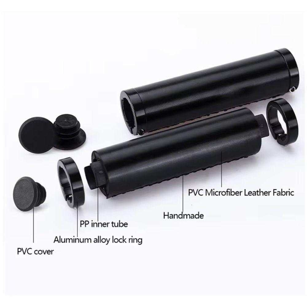 Leather Material Bike Leather Handle Cover Shock-absorbing Bike Cowhide Grip Bicycle Accessory