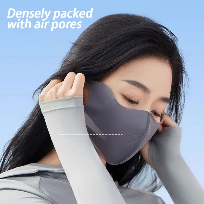 Uv Protection Breathable Face Mask 3D Seamless Full Face Outdoor Lightweight Sun Block Flex Fit