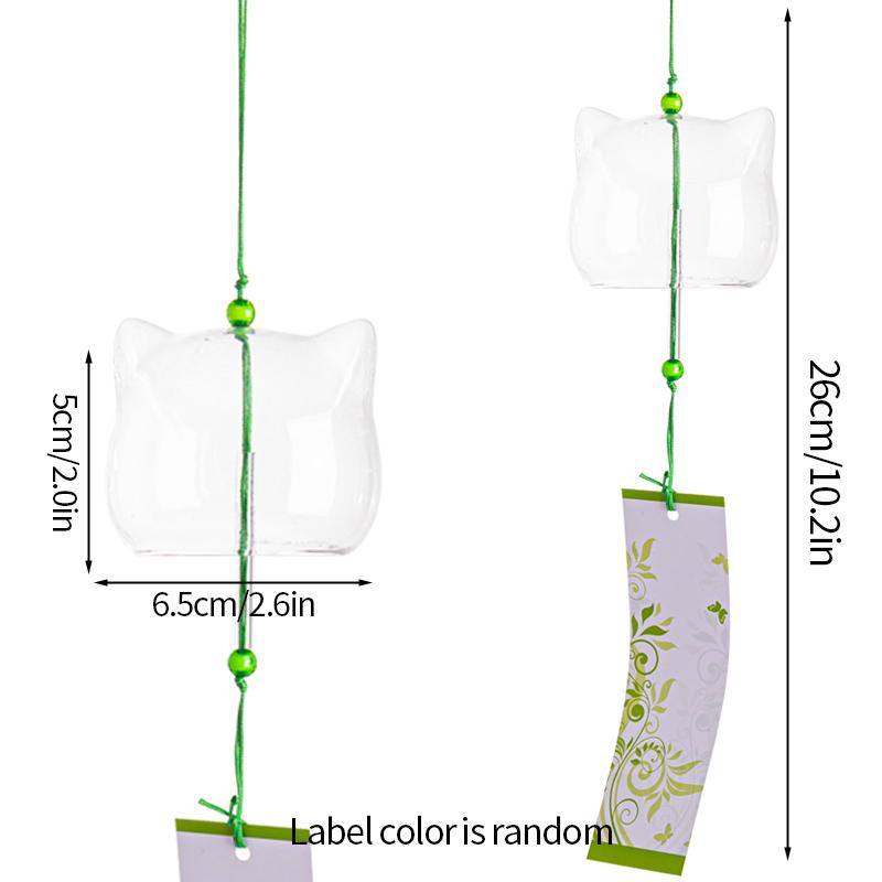 Japanese Style Glass Wind Chimes Outdoor Decorative Wind Bell Window Hanging Pendants Yard Garden Decoration Wind Chime