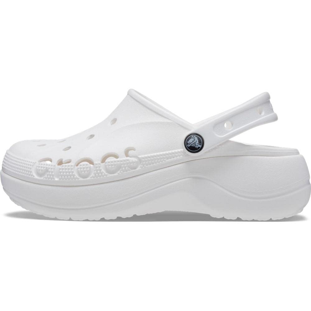 Женские сандалии Crocs Baya Platform Clog 23см, Белые,
