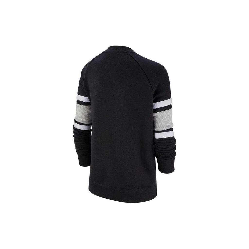 Nike Толстовка с круглым вырезом и длинными рукавами с буквенным принтом Детская толстовка черного цвета BV3591-010