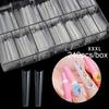 240 шт. 3XL No C Curve Long Coffin Nail Tips Half Cover Clear Extra Long Direct French Nail Tool Supply