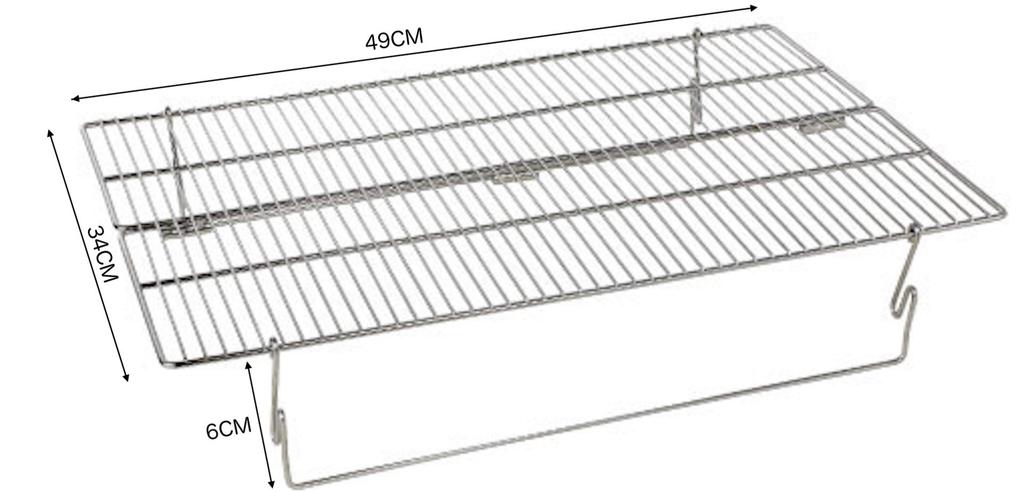 CAMPING MOON MT-3-W 2-Level Height Adjustable Barbecue Grill for 5-6 People, Replacement Grill for MT-3