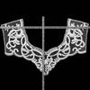 Beautiful White Lace Floral Embroidery Front Collar Rear Collar Sleeves Woman's Clothing Sewing Accessories