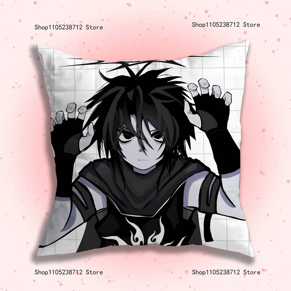 Twotime Forsaken Acrylic Anime Pillow Case Anti-Dustmite Pillowcase Invisible Zipper Silky Short Plush Sofa Cushion Cover