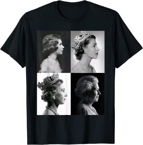 Queen Ii Elizabeth England Queen Of England Tshirt Remember Graphic Tee Tops Commemorate Gifts Portrait Aesthetic Clothes