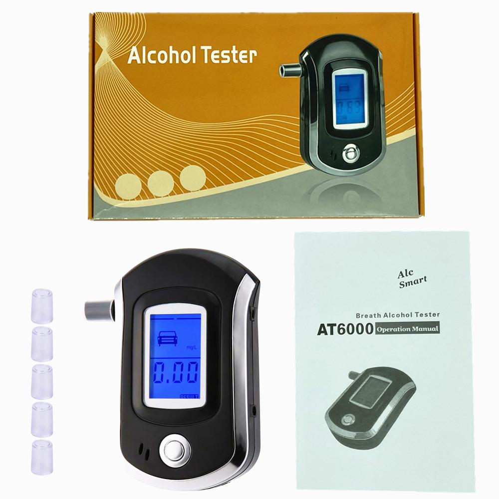 Новый цифровой тестер алкоголя в выдыхаемом воздухе, мини-профессиональный тестер алкоголя в выдыхаемом воздухе, анализатор вождения в нетрезвом виде, ЖК-экран